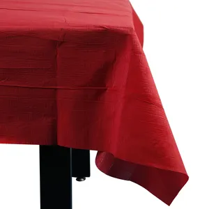Grosir Taplak Meja Dekorasi Perjamuan Taplak Meja Kertas Tisu Merah Taplak Meja Tahan Air Restoran