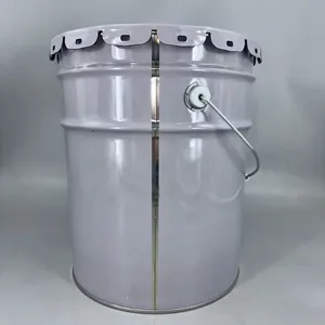 Cubo de lata lubricante de cubo de lata de 20l de salida de fábrica/cubo/barril con tapa de flor y mango