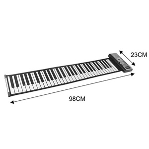 Đàn Piano Điện Tử Đồ Chơi Đàn Organ 61 Phím Đàn Piano Cuộn Lên Gấp Gấp Âm Nhạc Bán Sỉ Chuyên Nghiệp Paisen - Product Image 6