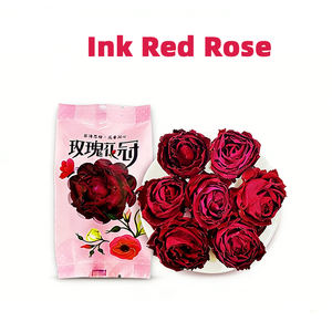 ดอกกุหลาบแห้งสีแดงเข้ม ชาดอกไม้ที่กินได้ ขายส่งจำนวนมาก ชาดำคลาสสิก ชาธุรกิจ บรรจุภัณฑ์แยกชิ้น - Product Image 1