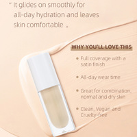 Vente en gros de correcteur minéral avec logo personnalisé, correcteur liquide longue durée, imperméable, couvrance totale, 8 teintes