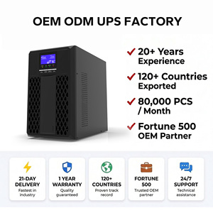 UPS Online Monofásico Elite de 6KVA con AVR y Pantalla LCD, Fuente de Alimentación de Larga Duración para las Ramas Médica, Industrial, de Seguridad y Gubernamental - Product Image 1