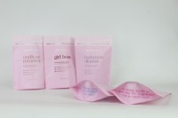 Sachets Doypack thermoscellables à fermeture éclair, imprimés en héliogravure, avec revêtement UV, transparents, givrés, recyclables en PE, pour emballage de lessive en poudre, perforés