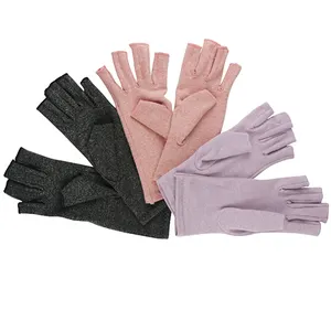 热卖彩色安全关节炎手套保护手关节无指保护压缩关节炎手套