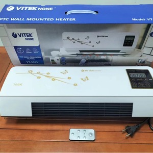Calentador Eléctrico de Pared con Control Remoto, PTC, Plástico, 2000W, Ahorro de Energía, para Uso en el Hogar, con Termostato - Product Image 1
