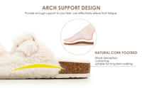 Sandales orthopédiques pour femmes, chaussures souples, confortables, confortables et ajustables, pour la maison, pantoufles orthopédiques à enfiler, collection