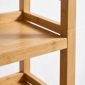 Scaffale Espositivo Moderno in Bambù a 5 Ripiani, Libreria Romana Elegante e Artistica, Porta Piante per Soggiorno - Product Image 5