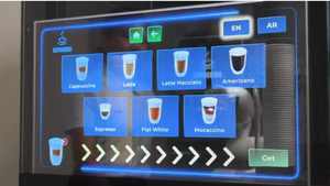 Machine à café et chocolat chaud en verre AI Retail avec service 24h/24 et 7j/7, garantie 1 an, 220-240V-EXPOCCINO - Product Image 4