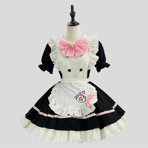 Lolita Maid Dress Costumes Cosplay Nouveau Mignon pour Chat Filles Femme <span class=keywords><strong>Serveuse</strong></span> Maid Party Stage Costume - Product Image 5