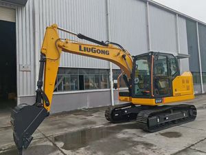 Excavatrice sur chenilles Liugong 910F jaune, équipement de construction lourd - Product Image 2