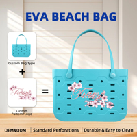 Sac fourre-tout en EVA écologique, imperméable, portable, pour la plage, avec logo personnalisé, livraison rapide, sac de plage en mousse durable