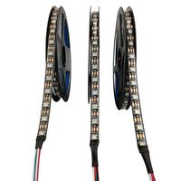 Светоизлучающий диод WS2812 DC5V60LED RGB с индивидуальной адресностью для мечтательной цветной полосы, интеллектуальная светодиодная световая лента