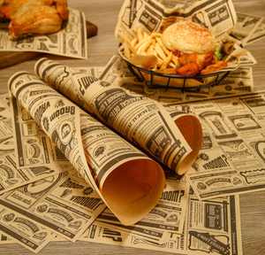 Greaseproof <b>Paper</b> <b>Roll</b> Biodegradable Custom Printed Greaseproof Food <b>Wrapping</b> <b>Paper</b> Sheet Manufacturers Hamburger Custom <b>Paper</b> - Product Image 1