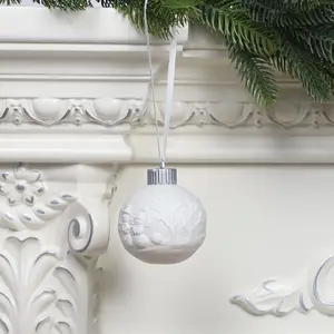 Porcelain Ball Hanging Decoration Christmas Tree Ceramic Ornament Christmas Decor Commercial