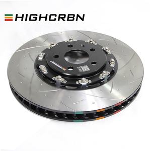 HIGHCRBN piringan rem depan mengambang, 2 bagian 348*36mm untuk BMW 740Li G12 OE #34116860911;34116860912 - Product Image 4