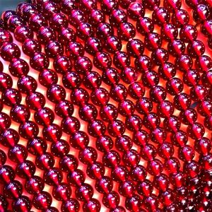 2021 ebay गर्म बेचने प्राकृतिक 3A गार्नेट दौर मोती थोक 4mm 12mm करने के लिए स्टॉक में - Product Image 4