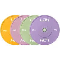 LDH - Rubber Weight Lifting Barbell Plate Set