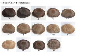 Virgin Human Hair Systems #5 Unidad de <span class=keywords><strong>color</strong></span> marrón claro 8x10 Super Toupee <span class=keywords><strong>para</strong></span> hombres blancos - Product Image 6