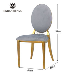 Nouvelles chaises d'hôtel résistantes d'acier inoxydable capacité de 300kg chaises d'hôtel empilables commerciales de meubles de banquet pour des événements - Product Image 6