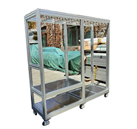 Boîtier CNC pour imprimante 3D de découpe de haute précision personnalisée 4040 4080 cadre de profilé carré en aluminium à fente en T