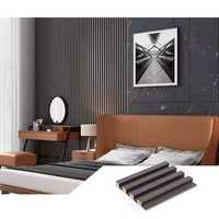 Paneles de Pared WPC de Alta Calidad, Diseño de Grano de Madera Interior con Logotipo Personalizado, Función Impermeable Moderna, Solución Gráfica