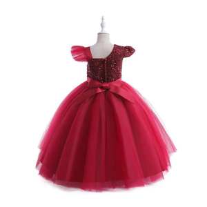 नई राजकुमारी फूलों की लड़की पहली शादी के बच्चों की चुलली फीता जन्मदिन की पार्टी शाम प्रोम बड़ी तितली पोशाक - Product Image 6