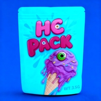 Impression de logo personnalisée, sachet de cuisson Moi Moi de qualité alimentaire avec fermeture éclair sur le dessus, pour l'emballage alimentaire