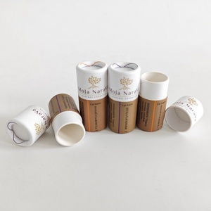 Balsamo per labbra biodegradabile in cartone Kraft rigido Push up contenitore colore guancia in carta tubo lozione per il <span class=keywords><strong>viso</strong></span> imballaggio personalizzato - Product Image 1