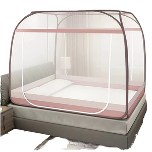 Tente d'été monobloc à fermeture éclair détachable, sans installation, <span class=keywords><strong>moustiquaire</strong></span> pour <span class=keywords><strong>lit</strong></span> d'extérieur avec fonction pliée. - Product Image 4