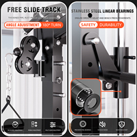 Station d'entraînement multifonctionnelle tout-en-un avec rack de musculation et crossover de câbles pour salle de sport commerciale et usage domestique