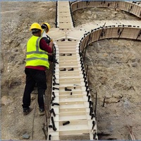 Panel de Encofrado de Plástico ABS Reutilizable para Construcción de Centros Comerciales y Villas, Aplicación Universal, Fácil de Montar