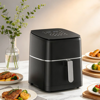 HJ-901AW 9L Penggorengan Udara Elektrik 1700W Layar Sentuh Digital Penggorengan Udara Tanpa Minyak Oven Penggorengan Udara Kontrol Suhu 40-200C untuk Rumah dan Restoran