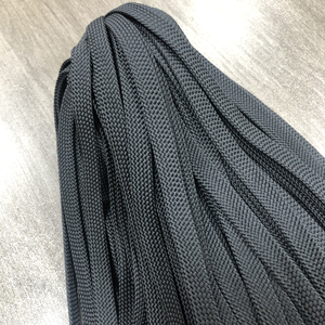 Drawcord Tipping <b>Black</b> Flat Drawstrings Silicone Ends Polyester Drawstring Cords and Stoppers Cord String <b>Laces</b> for Clothe Shots - Product Image 4