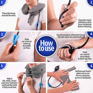 Instrumen traksi tulang belakang serviks pneumatik lapisan tiga tarik leher tiup untuk menebal bantal tulang belakang tengkuk - Product Image 6