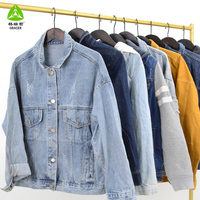 Gracer Modèle A64 Blouson en Jean d'Occasion pour Vêtements Décontractés d'Hiver, Prix Abordable, MOQ 45 kg