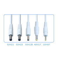 Cable de carga USB DC 5V para lámpara de escritorio, enrutador de juguete y otros dispositivos, cables de alimentación, cables y conjuntos de cables, tamaños 5,5/4,0/3,5/2,5