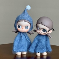 Ensemble de vêtements en peluche bleu Zsiga de haute qualité, faits à la main, à l'échelle 1:8, tenue de remplacement