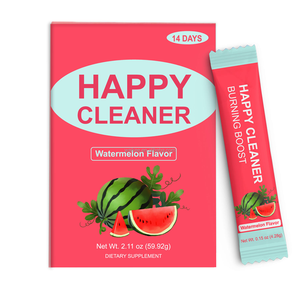 Boisson Naturelle Marque Blanche pour Nettoyage Doux du <span class=keywords><strong>Côlon</strong></span> – Boisson Nettoyante Happy Cleaner 14 Sachets Saveur Citron – Complément Alimentaire pour la Santé Digestive - Product Image 2