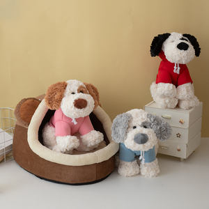 Peluche de Perro Pirata Sentado, Juguete de Peluche Suave y Abrazable con Forro de Malla y Suéter Cómodo, Éxito de Ventas en Tiktok - Product Image 1