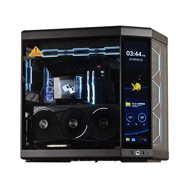 Top-ranking Thermalright A70 VISION Desktop Aluminum Alloy ATX Black with Screen Chassis Panoramic Three-Sided Window Sea View
