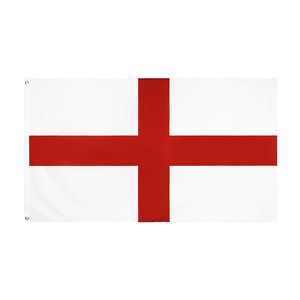 En stock, vente en gros, <span class=keywords><strong>drapeau</strong></span> national de l'Angleterre en polyester imprimé, 90x150cm, blanc, <span class=keywords><strong>croix</strong></span> rouge, 3x5 pieds, fanion, imperméable, résistant au soleil - Product Image 2