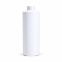 Bouteille en plastique PET de 550 ml, blanche, cylindrique, vide, pour savon liquide, lotion, emballage cosmétique, col fileté, directement de l'usine