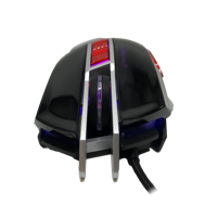Souris de jeu filaire ergonomique optique mécanique RGB Crown Micro CMGM-304 9D 3200 DPI USB Laser, double mode pour le bureau et le jeu