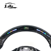 Volant en fibre de carbone forgé argenté avec affichage à LED pour Infiniti Q50 Q60 2018 + modèles