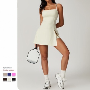 Vestido Deportivo con Sujetador Incorporado y Pantalones Cortos Anti-Transpirables para Golf, Yoga y Tenis, Ropa Deportiva para Fitness y Yoga - Product Image 4
