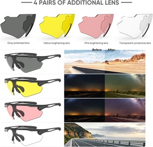 Newest Arrival Wholesale Large Frame Oversized Outdoor Baseball Cycling Sports <b>Eyewear</b> Sunglasses Men Women - Product Image 3