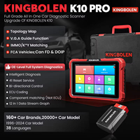 Kingbolen K10 PRO Herramienta de Diagnóstico Automotriz Profesional Avanzada de Sistema Completo, Mapa de Topología, Código de Unidad de Control Electrónico, FCA Automático