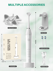 เครื่องฟอกสีฟันแบบพกพา Z1 เครื่องทำความสะอาดฟันไฟฟ้าแบบพกพา IPX7 กันน้ำ 4 โหมด ชาร์จซ้ำได้ ฐานชาร์จไร้สาย - Product Image 6