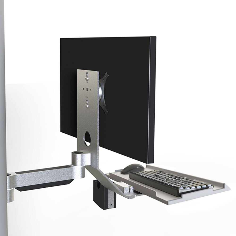 ORANGLES T2-W1-Silver Wall-Mounted Monitor Arm | One-Step Rotatable Display Stand for Control Consoles | VESA 100x100, 8Kg Capacity – orangles Kuwait - full product showcase - displaying specifications - Image 5 of 6 | adapts to any space | T2-W1-Silver Wall-Mounted Monitor Arm | One-Step Rotatable Display Stand for Control Consoles | VESA 100x100, 8Kg Capacity – orangles Kuwait deal New Jersey | Free Shipping ORANGLES