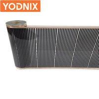Film chauffant électrique en nid d'abeille de graphène 220W, stabilité thermique pour salle de bain, salon, hôtel, cuisine extérieure et utilisation en parc